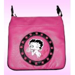 Betty Boop Pocketbook / Purse #84 Cross Body Messenger Bag Kiss Design Hot Pink